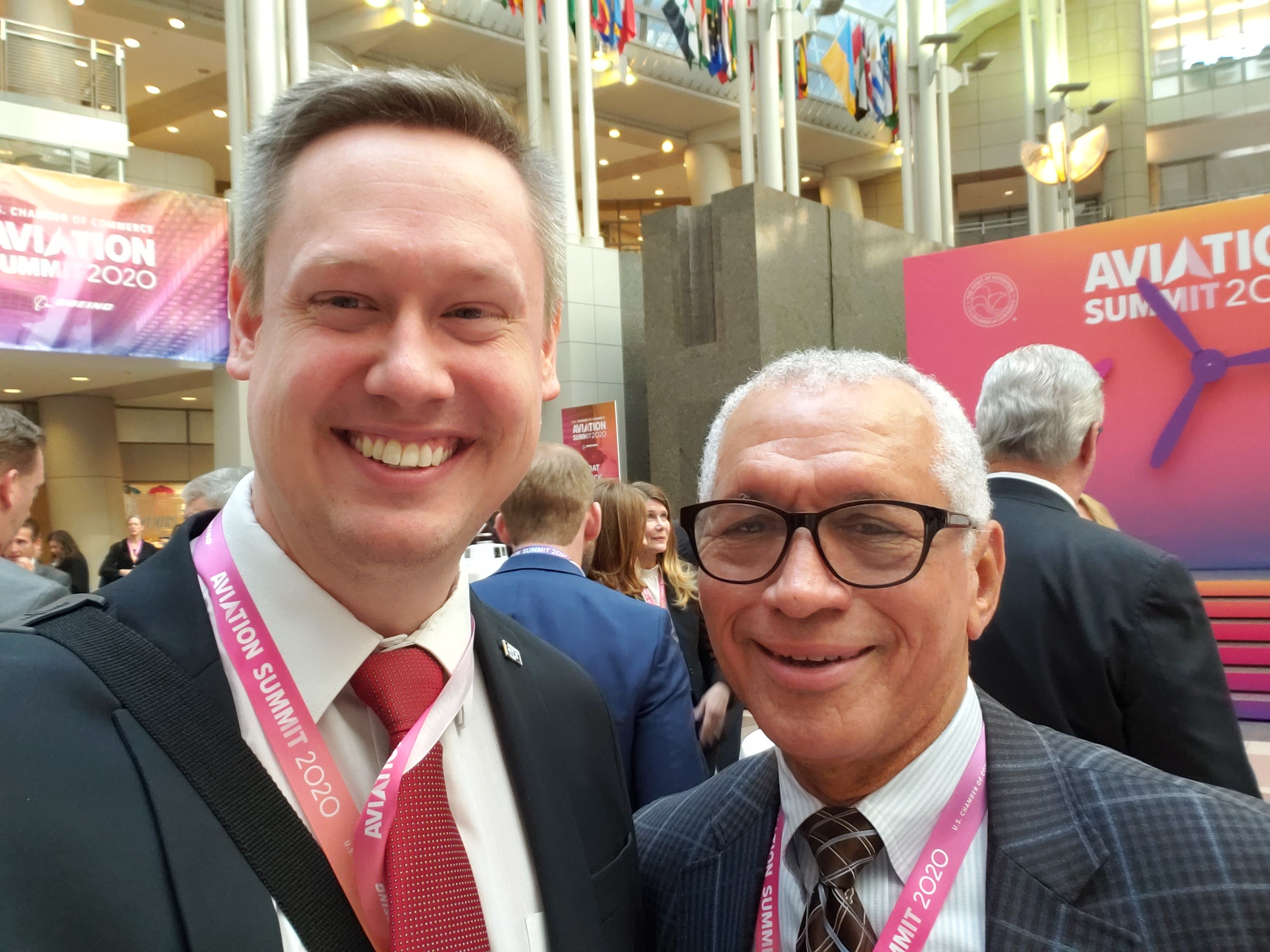 Intergalactic Education's Justin Park meets NASA administrator Charles Bolden