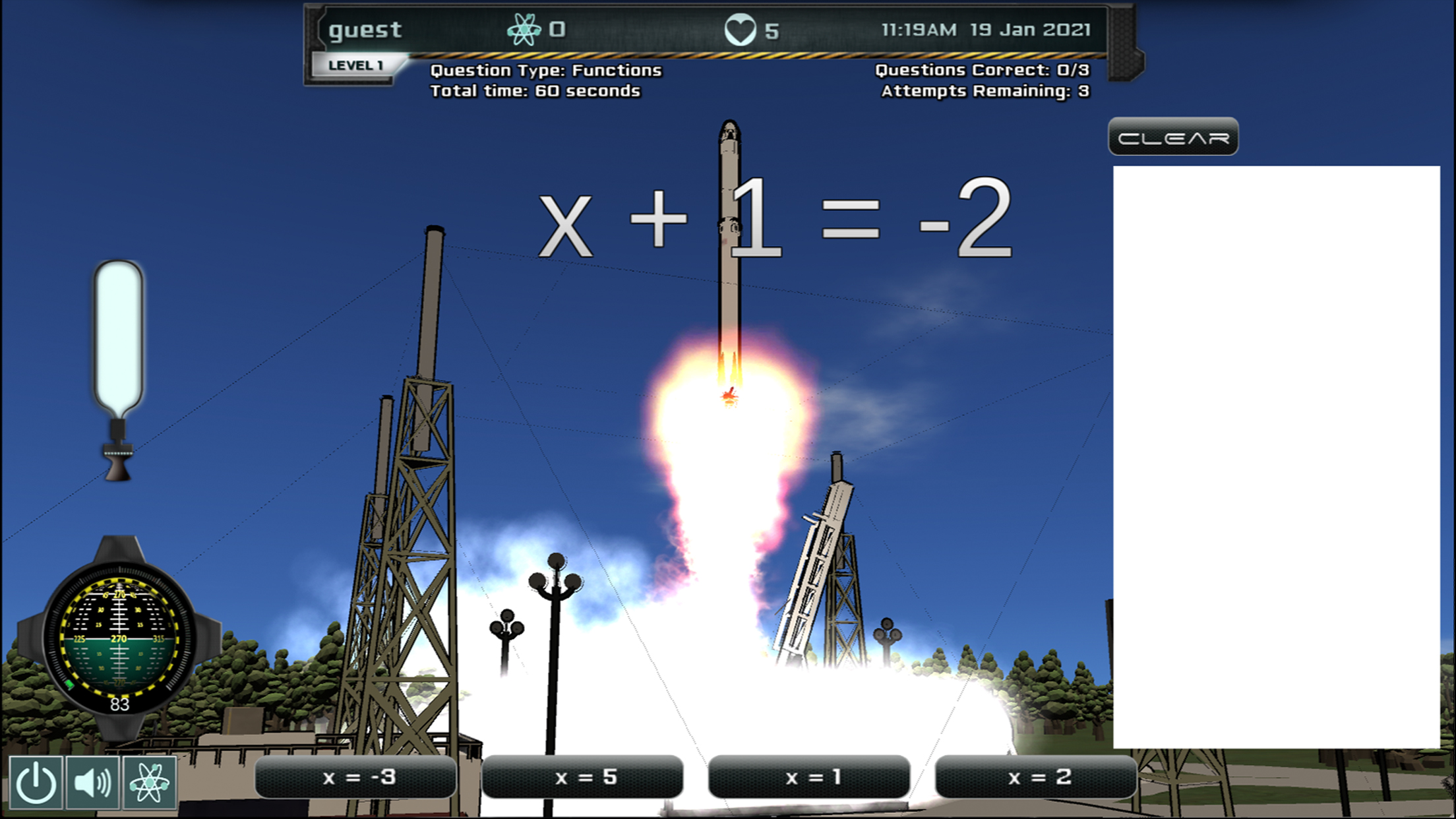 Intergalactic Education e learning STEM screenshot gameplay aligns with Common Core standards