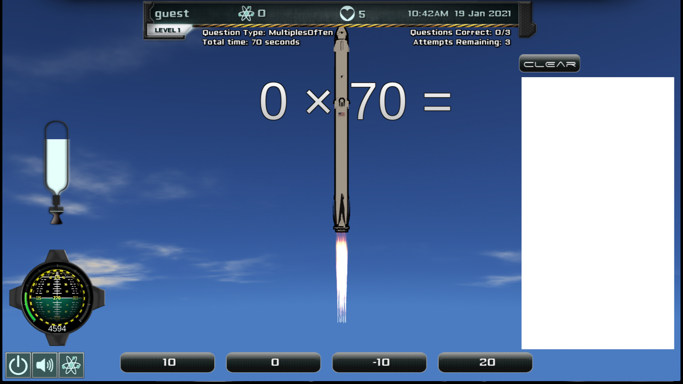 Intergalactic Education e learning STEM screenshot gameplay aligns with Common Core standards