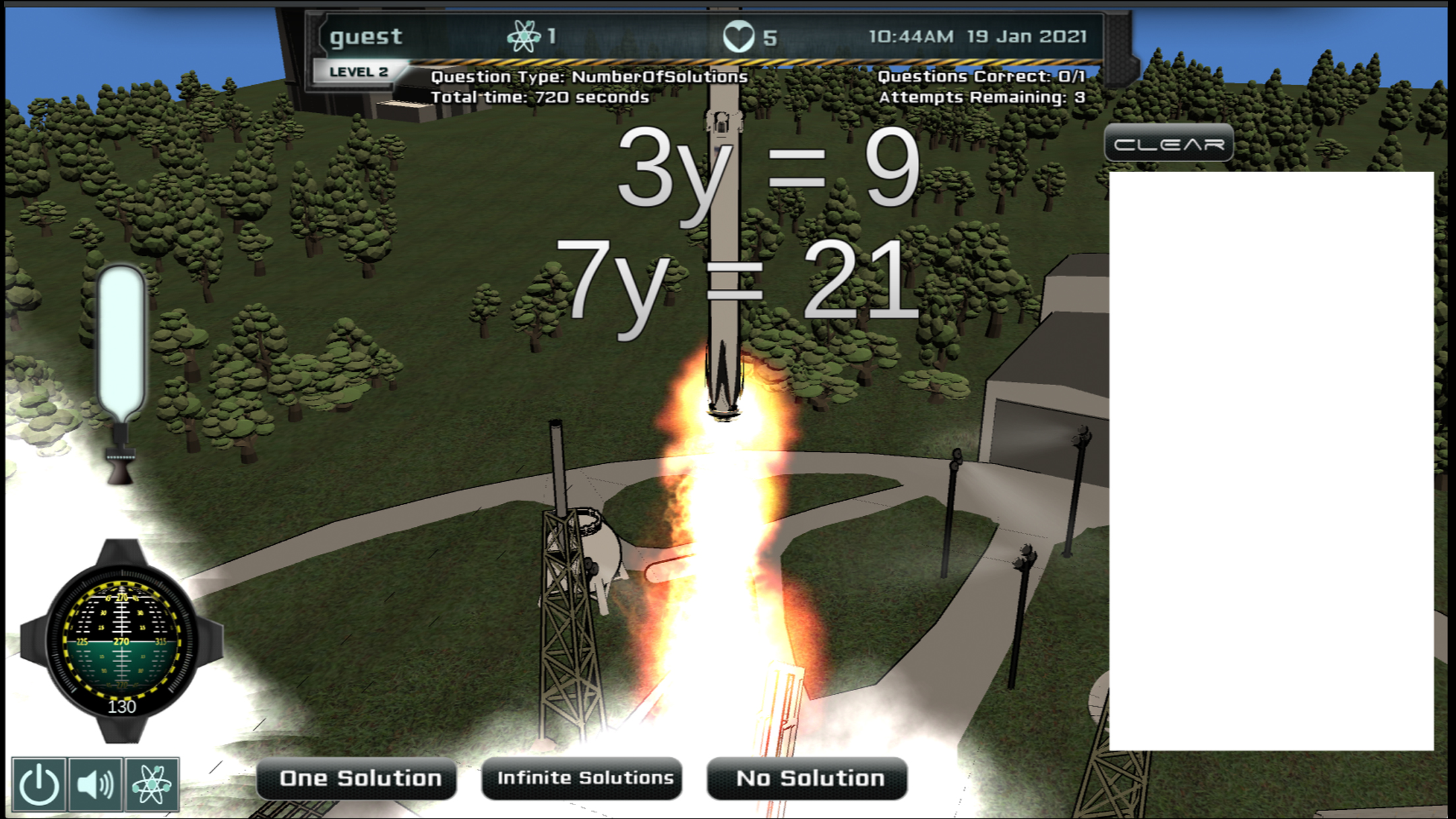 Intergalactic Education e learning STEM screenshot gameplay aligns with Common Core standards