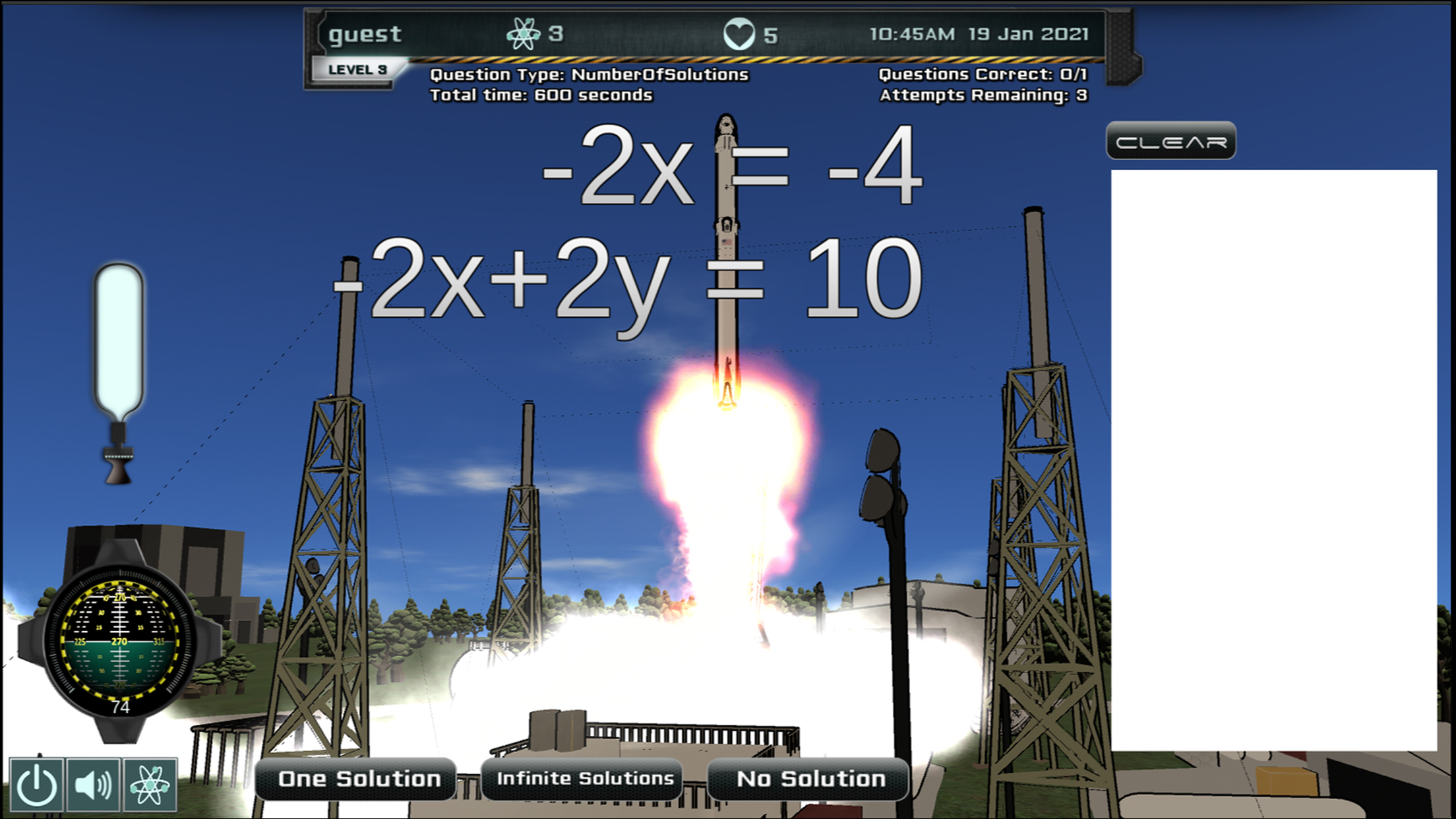 Intergalactic Education e learning STEM screenshot gameplay aligns with Common Core standards