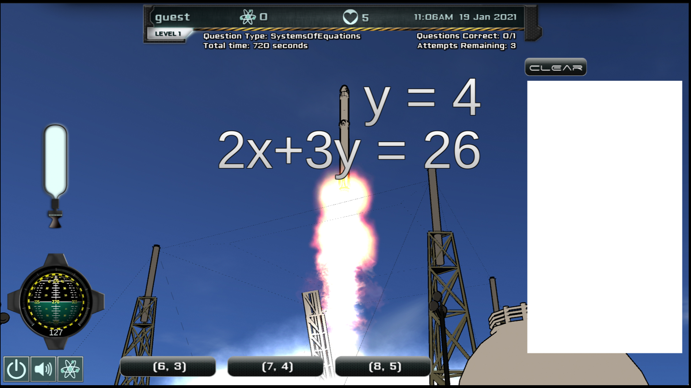 Intergalactic Education e learning STEM screenshot gameplay aligns with Common Core standards